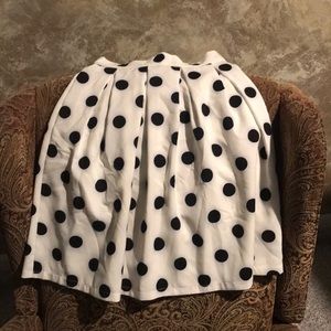 Polka dot midi skirt